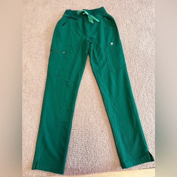Figs Yola Skinny Hunter Green XXS - Picture 3 of 5